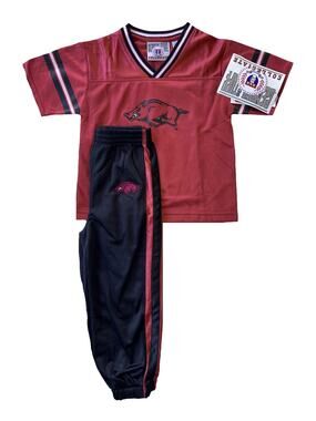 Vintage Arkansas Razorbacks NCAA Kids Jersey & Pants Set